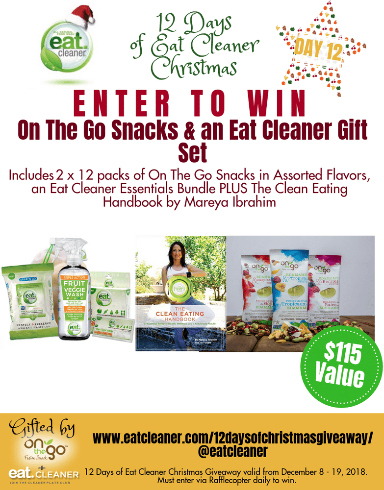 On the Twelfth Day of Christmas...Eat Cleaner Gave to Me On the Go Snacks & an Essentials Bundle