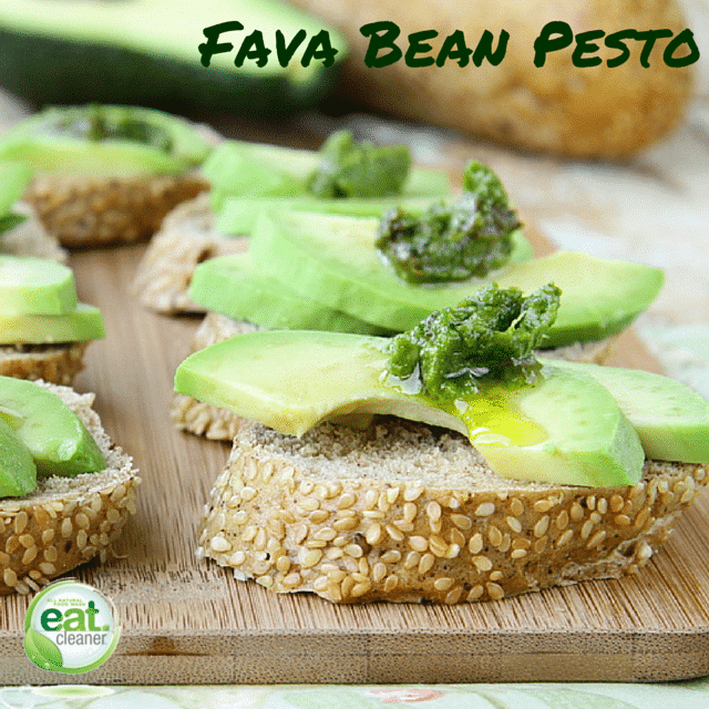 What's In Season Wednesday?  The Fit Foodie's Fava Bean Pesto