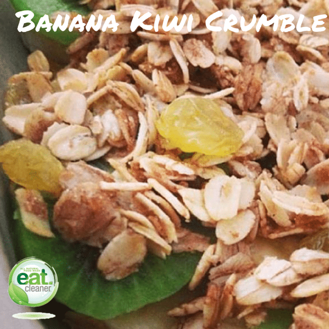 What's In Season Wednesday?  Kiwi - Banana Kiwi Crumble