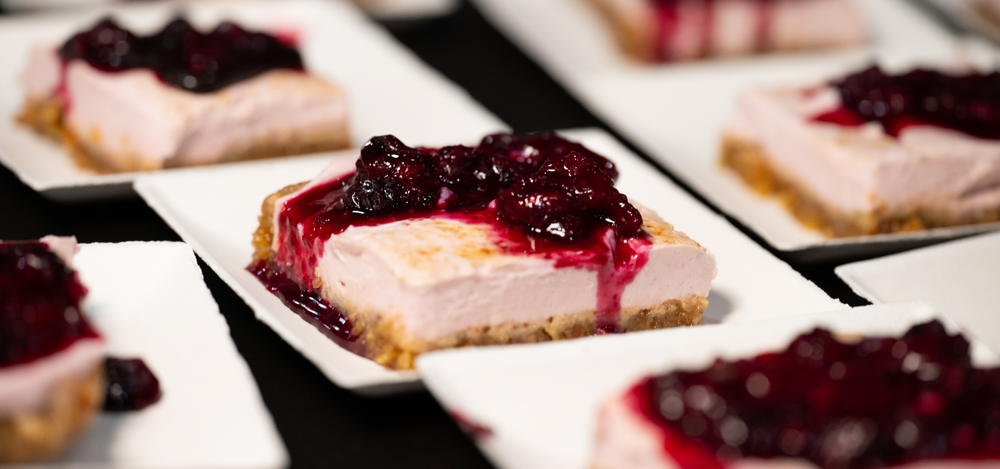 No-Bake blueberry cheesecake bars (vegan-friendly, gluten-free)