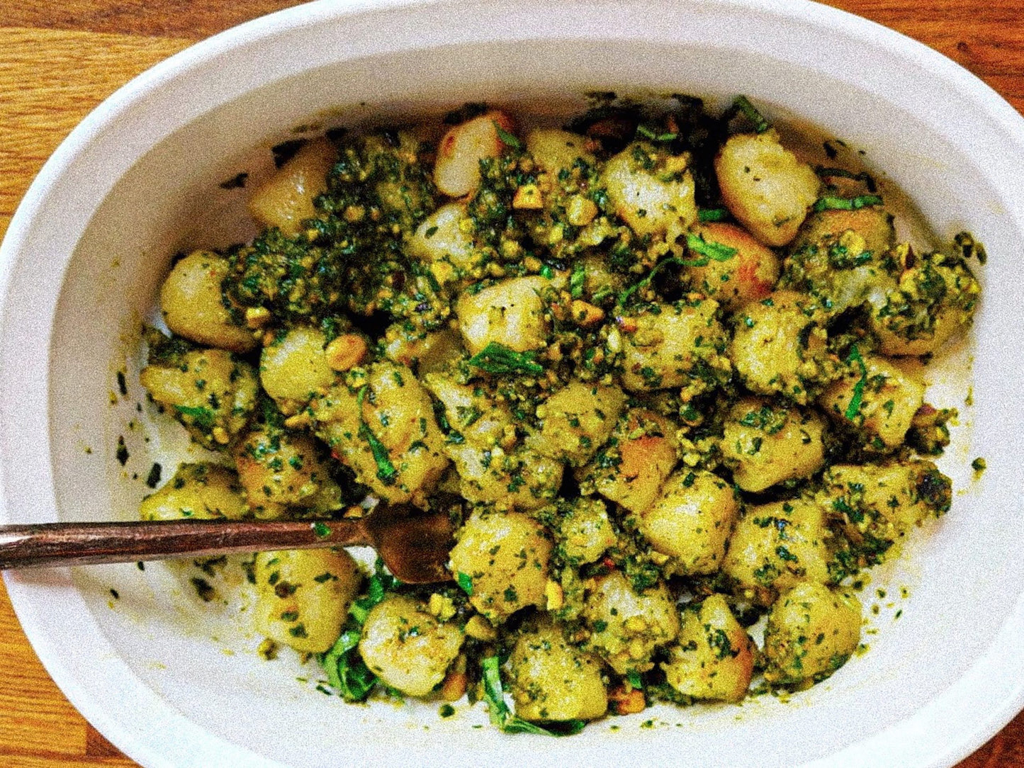 Cauliflower Gnocchi with Pistachio Pistou