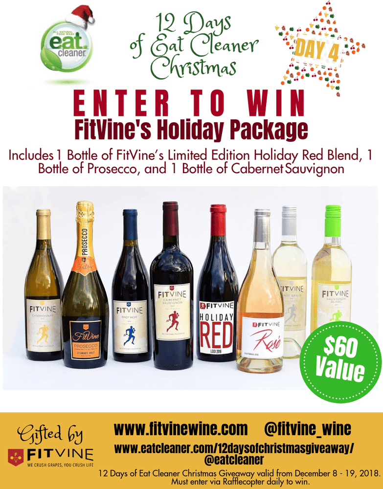 Eat. Drink. Be Merry & Enter to Win FitVine Wine