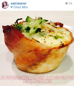 Jalapeno Bacon, Egg & Zucchini Muffins