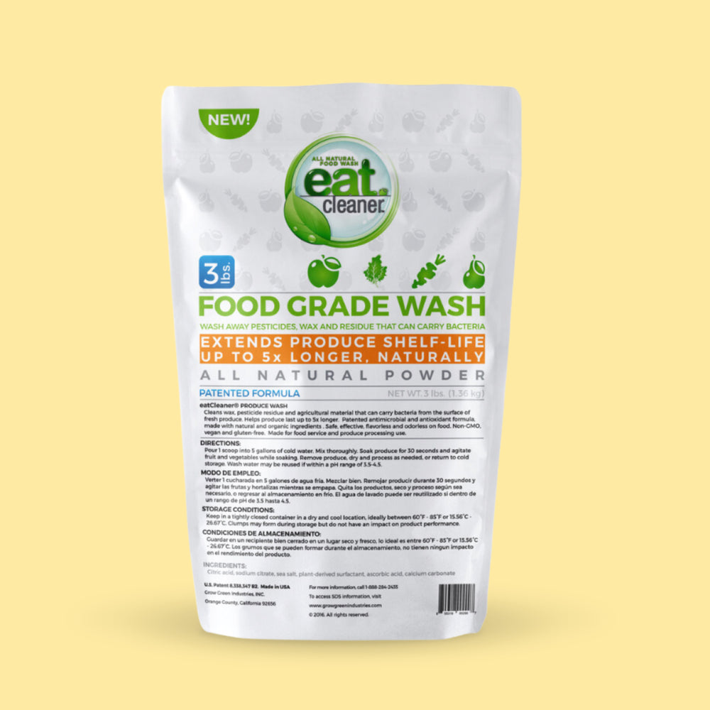 eatCleaner Ultra Concentrate Fruit + Veggie Wash Powder (3 lb. Bag) –  eatcleaner